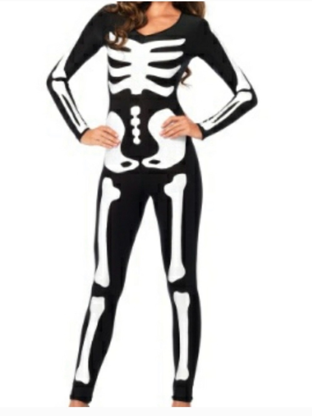 Leg Avenue | Glow In The Dark Skeleton One Piece Adult Fun Night Party Halloween
